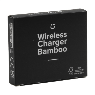 Logo trade promotional items picture of: Bamboo Wireless Charger 15W