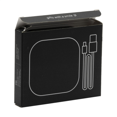 Logo trade corporate gifts picture of: Bamboo Wireless Charger 15W