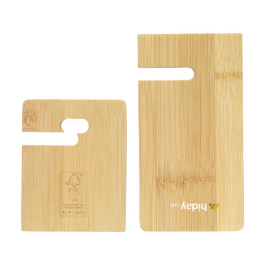Logo trade business gift photo of: Miyo Bamboo Phone Stand
