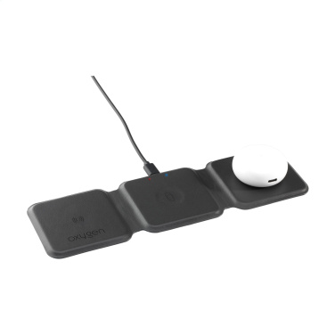 Logotrade promotional merchandise picture of: TriCharge RCS  Recycled PU Wireless Charger