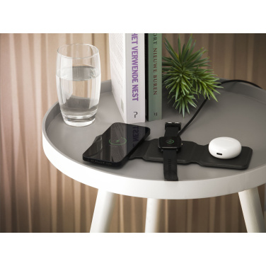 Logotrade promotional merchandise photo of: TriCharge RCS  Recycled PU Wireless Charger