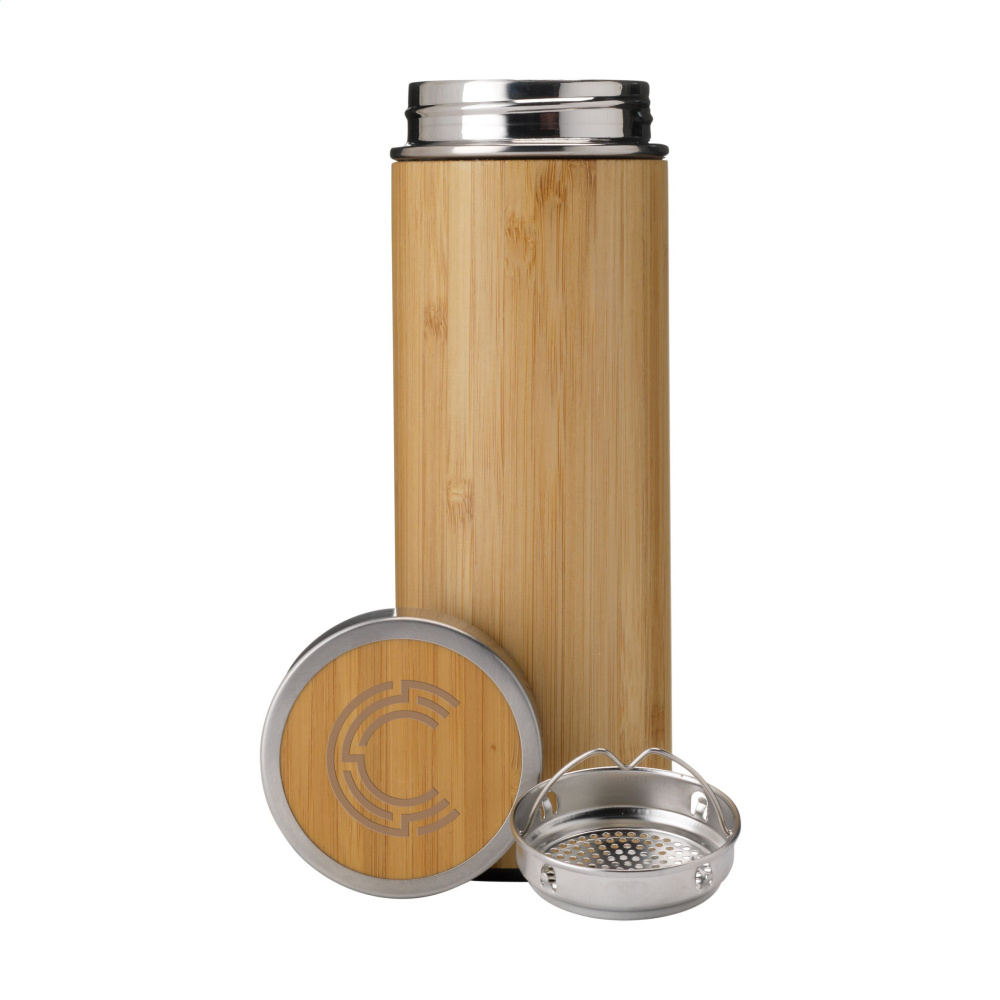 Logotrade promotional gift picture of: Osaka 360 ml bamboo thermo bottle/thermo cup