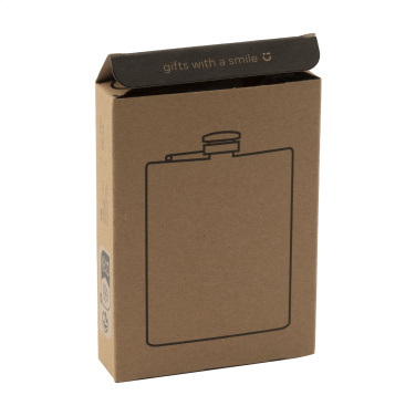 Logo trade corporate gifts image of: Hipflask Bamboo 200 ml drinking bottle