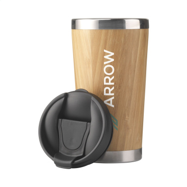 Logo trade promotional product photo of: Tokyo 450 ml bamboo thermo cup