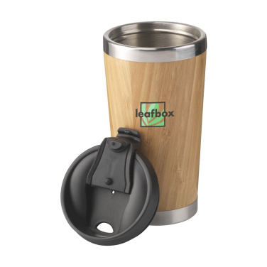 Logo trade promotional gifts image of: Tokyo 450 ml bamboo thermo cup