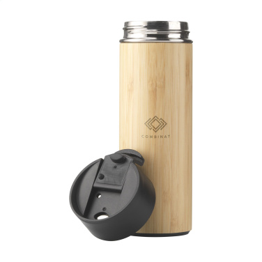 Logo trade promotional items image of: Sakura 360 ml bamboo thermo bottle/thermo cup