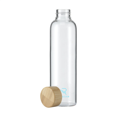 Logotrade promotional giveaway image of: Senga Glass Bamboo 500 ml drinking bottle