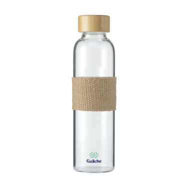 Logotrade promotional giveaways photo of: Senga Glass Bamboo 500 ml drinking bottle