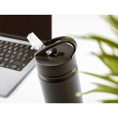 Logo trade promotional merchandise photo of: Flask RCS Recycled Bottle 500 ml thermo bottle