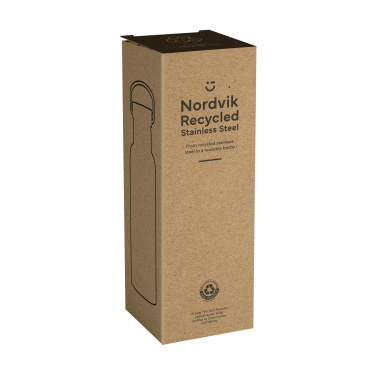 Logo trade advertising products picture of: Nordvik RCS Recycled Steel 500 ml drinking bottle