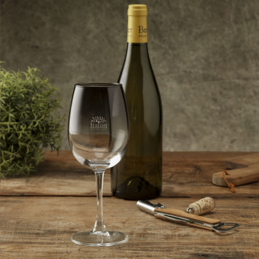 Logotrade promotional item picture of: Smokey Wine Glass 360 ml