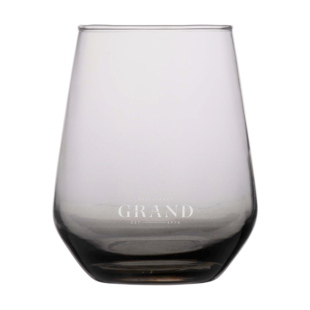 Logo trade promotional item photo of: Smokey Water Glass 450 ml