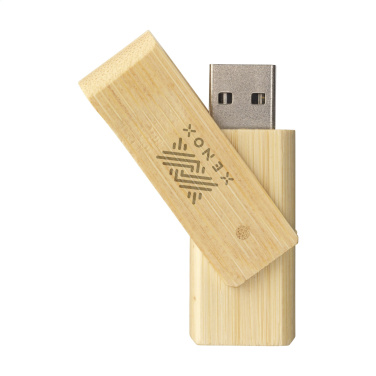 Logo trade promotional giveaways image of: USB Waya Bamboo  64 GB