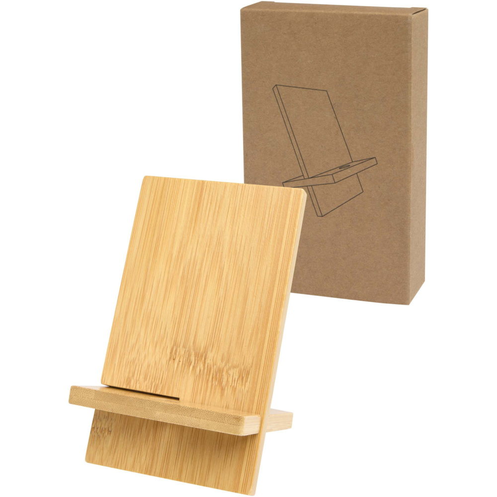 Logotrade promotional product picture of: Ceibo detachable bamboo phone stand