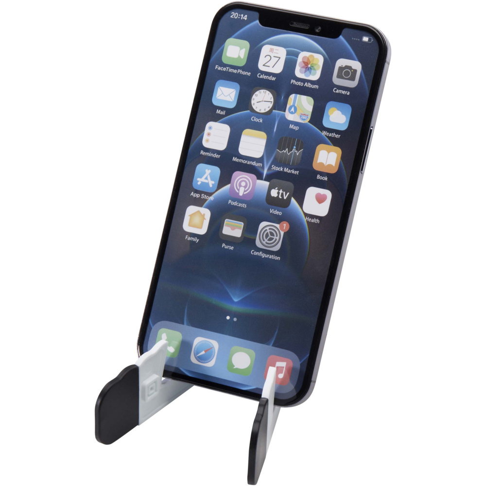 Logotrade business gift image of: Buna recycled plastic foldable tablet and phone stand