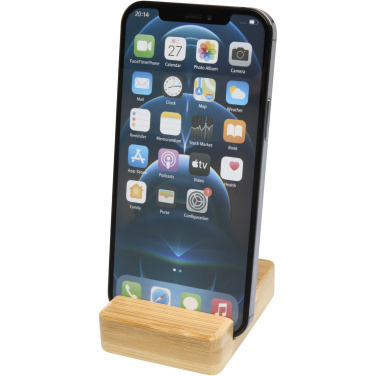 Logo trade promotional giveaways picture of: Ebla bamboo phone stand
