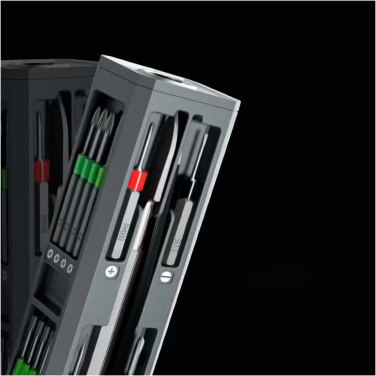 Logotrade advertising products photo of: SCX.design T20 30-piece screwdriver and repair set in aluminium case
