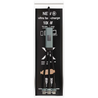 Logotrade promotional product image of: SCX.design C53 100W 5-in-1 rPET ultra fast charging cable