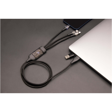 Logotrade promotional merchandise picture of: SCX.design C50 5-in-1 fast charging 100W/5A cable with digital display