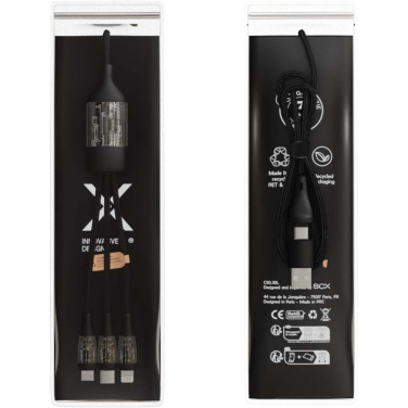 Logotrade advertising products photo of: SCX.design C50 5-in-1 fast charging 100W/5A cable with digital display