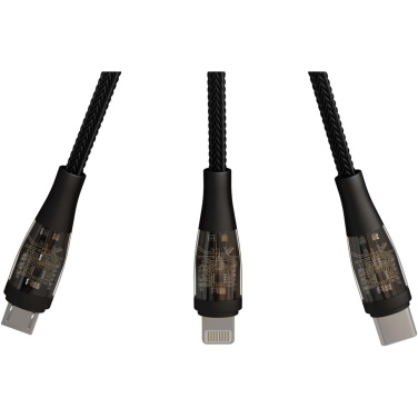 Logo trade promotional items image of: SCX.design C50 5-in-1 fast charging 100W/5A cable with digital display