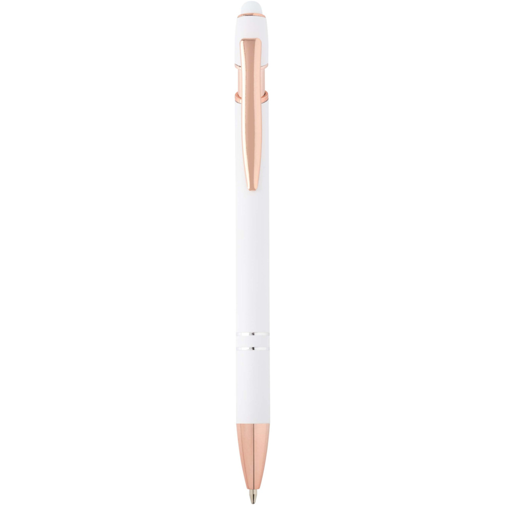 Logo trade advertising product photo of: Nanna ballpoint pen with rose gold finish (blue ink)