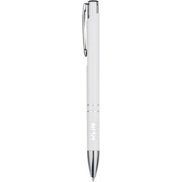 Logo trade promotional merchandise image of: Moneta recycled aluminium ballpoint pen (blue ink)