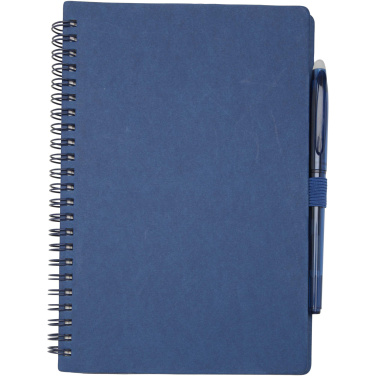 Logo trade corporate gift photo of: Slate reusable soft cover notebook and pen set (black ink)