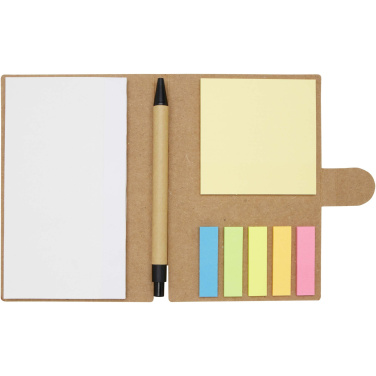 Logo trade corporate gift photo of: Swift sticky notes booklet with ballpoint pen (black ink)