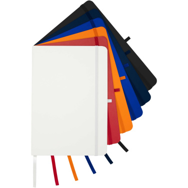 Logo trade promotional items image of: Teak A5 recycled hard cover notebook with lined pages
