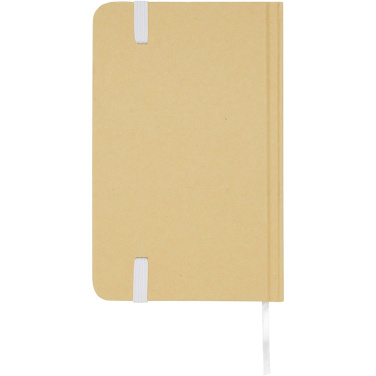 Logo trade corporate gifts picture of: Reed A6 recycled hard cover notebook with plain pages