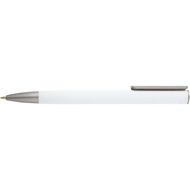 Logo trade promotional merchandise photo of: Ziguur recycled aluminium ballpoint pen (black ink)