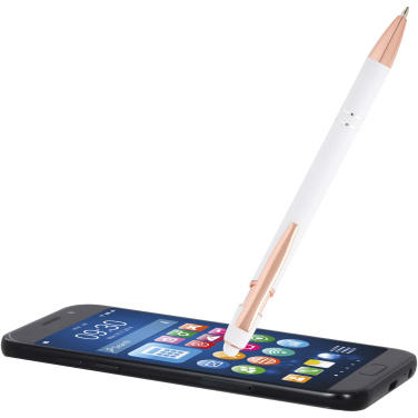 Logo trade promotional item photo of: Nanna ballpoint pen with rose gold finish (black ink)