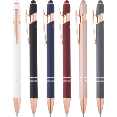 Logotrade corporate gift picture of: Nanna ballpoint pen with rose gold finish (black ink)