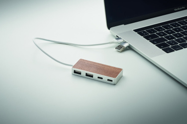 Logotrade promotional merchandise photo of: USB hub 4 ports 27,5 cm