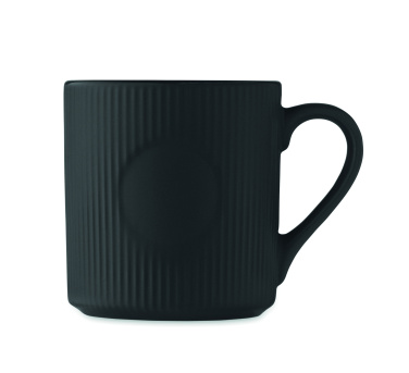 Logo trade advertising products image of: Ribbed ceramic mug mat 340 ml