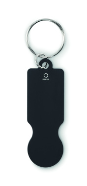 Logotrade promotional giveaways photo of: Key ring with trolley token