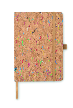 Logo trade corporate gifts image of: A5 cork coloured notebook