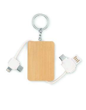 Logo trade promotional gift photo of: Key ring charging cable