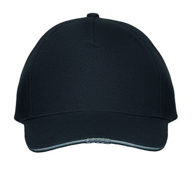 Logo trade advertising products picture of: 5 panel LED cotton cap 220gr/m²