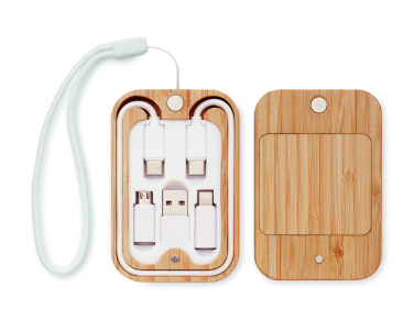 Logotrade promotional product picture of: 15W wireless charger in bamboo