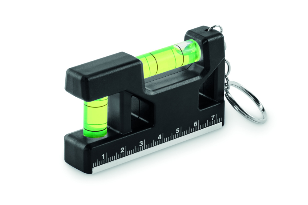 Logo trade business gifts image of: Magnetic level ABS key ring