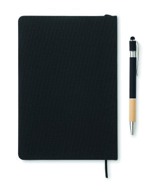 Logotrade promotional giveaway picture of: A5 RPET notebook with pen