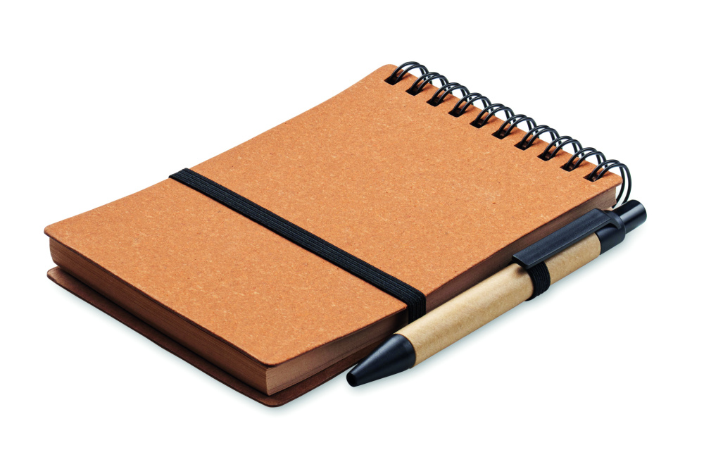 Logo trade promotional item photo of: Recycled notebook with ball pen