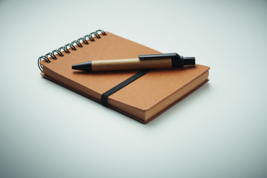Logotrade promotional giveaway image of: Recycled notebook with ball pen