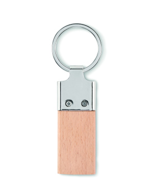 Logotrade promotional items photo of: Key ring with rubber wood