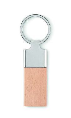 Logotrade promotional giveaways photo of: Key ring with rubber wood