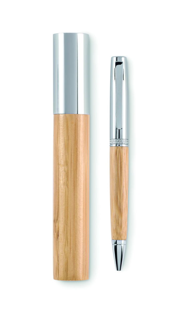 Logo trade advertising products image of: Metal twist ball pen in tube