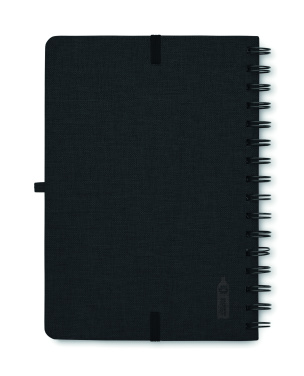 Logo trade advertising products image of: A5 notebook with phone holder