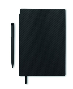 Logo trade business gift photo of: A5 PU notebook with pen